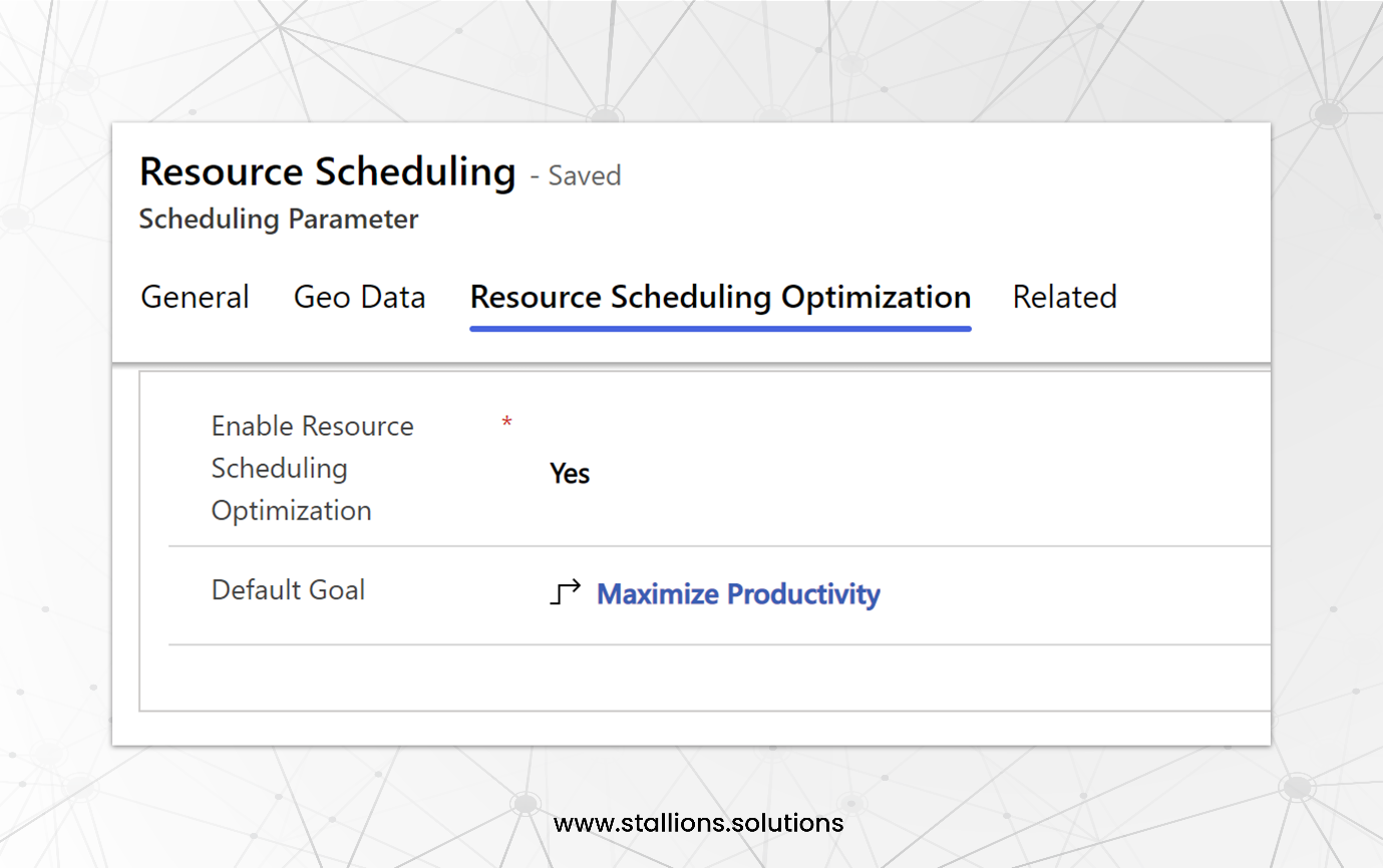 enable resource scheduling optimization